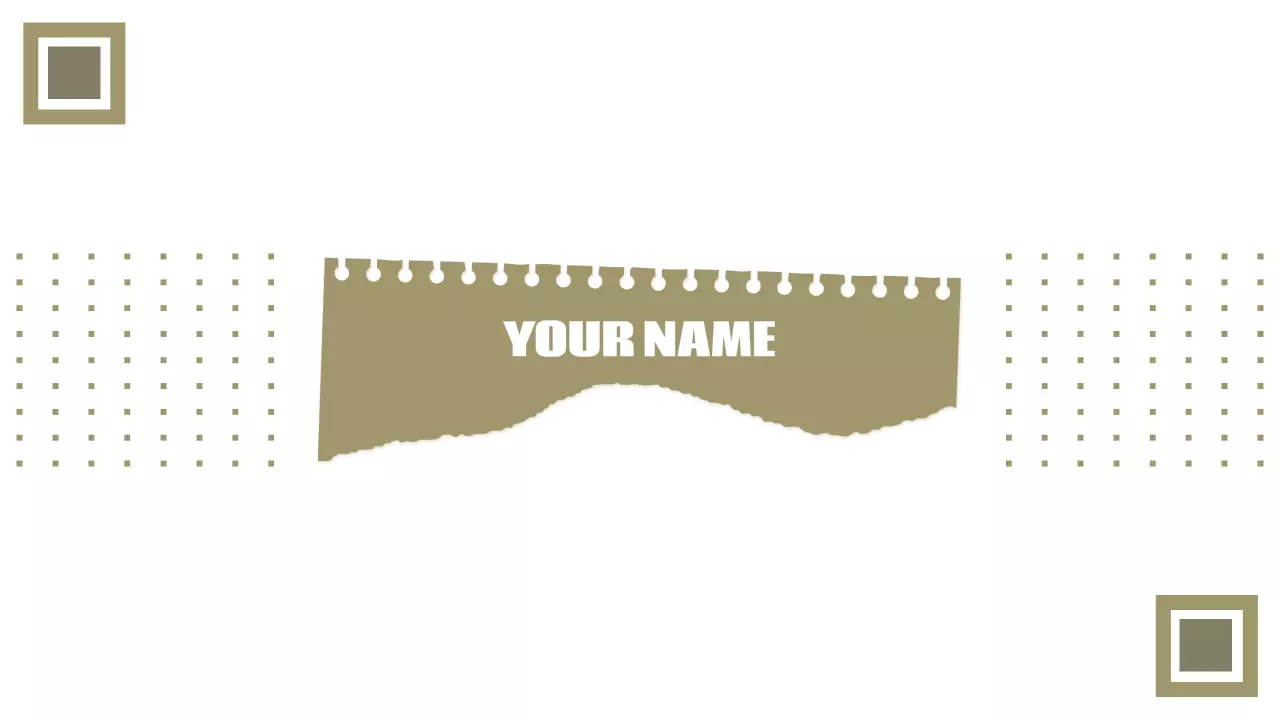 Creative Minimalist Design with Beige Accent YouTube Banner Template