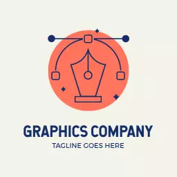 Creative Orange Design Elements for Graphic Company Logo Template
