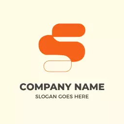 Creative Orange S Letter Design for Modern Branding Logo Template