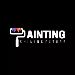Creative Paint Roller Design Representing Modern Painting Logo Template