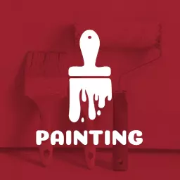 Creative Paintbrush Design Illustrating Professional Painting Logo Template