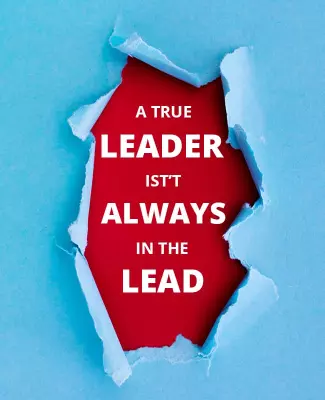 Creative Paper Rip Leadership Motivational Quote Poster Template