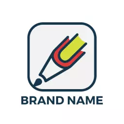 Creative Pen Design Symbolizing Engaging Storytelling Logo Template