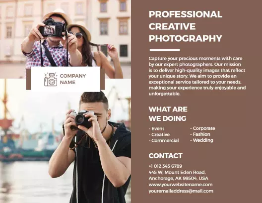 Creative Photography Professional Services and Portfolio Brochure Template