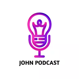Creative Pink and Purple Lightbulb Inspired Podcast Logo Template