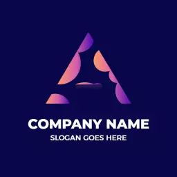 Creative Purple and Orange A Letter Design for Branding Logo Template
