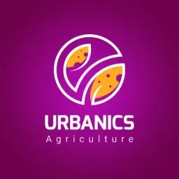 Creative Purple and Yellow Urban Agriculture Growth Logo Template