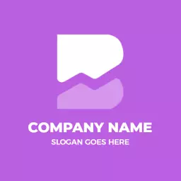 Creative Purple B Letter Design for Brand Identity Logo Template