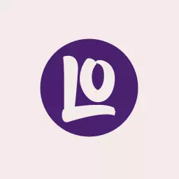 Creative Purple Monogram Design Featuring Letters Lo Logo Template