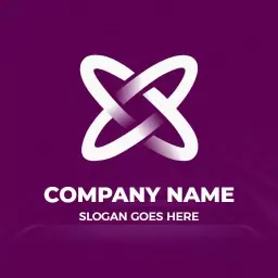 Creative Purple X Letter Design for Unique Branding Logo Template
