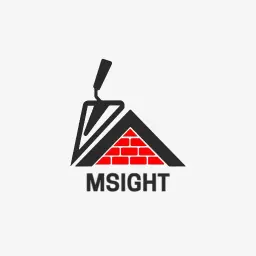Creative Red Brick and Trowel Design for Construction Business Logo Template