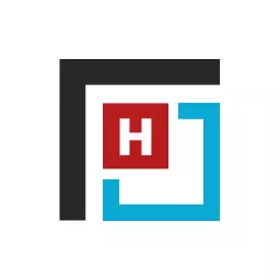 Creative Square Design Incorporating Bold Colors and Shapes Logo Template