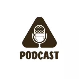 Creative Triangle Shaped Microphone Design for Podcast Logo Template