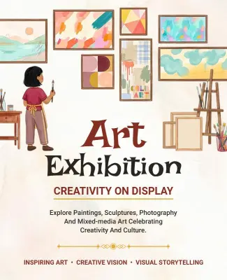 Creative Vision Art Exhibition Poster Template