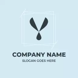 Creative Y Letter Design with Modern Geometric Elements Logo Template