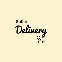 Creative Yellow Typography Design for Delivery Services Logo Template