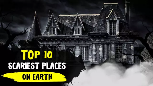 Creepy Haunted House Scariest Places Trending YouTube Thumbnail Template