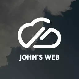 Crisp White Cloud Design Centered on Digital Website Logo Template