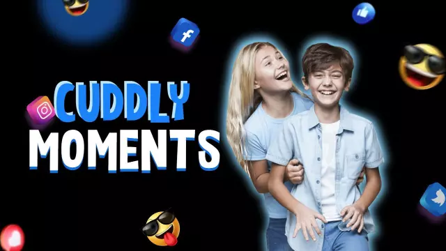 Cuddly Friends Fun Moments Trending YouTube Thumbnail Template