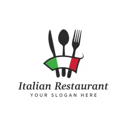 Culinary Delight with Italian Cuisine and Heritage Theme Logo Template