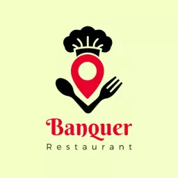 Culinary Map Design Representing Delicious Restaurant Logo Template