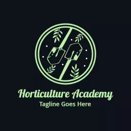 Cultivating Green Spaces with Horticulture Academy Logo Template