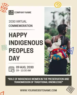 Cultural Celebration for Indigenous Peoples Day Poster Template