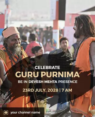 Cultural Celebration of Guru Purnima Spiritual Event Poster Template