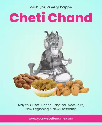 Cultural Cheti Chand Festival Celebration Poster Template