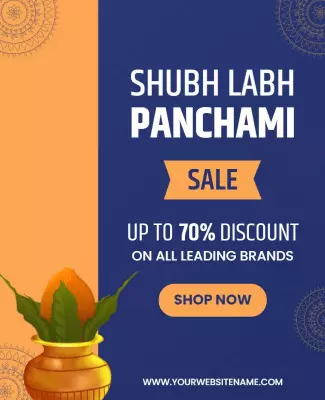 Cultural Festival Sale with Discount Offers Poster Template