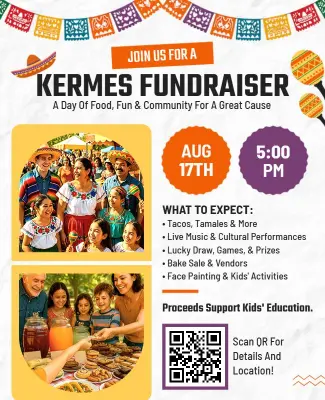 Cultural Kermes Fundraiser Event Flyer Template