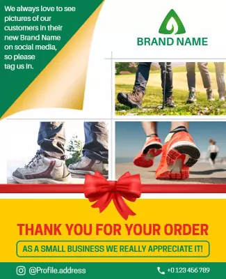 Customer Appreciation Shoe Brand Flyer Template