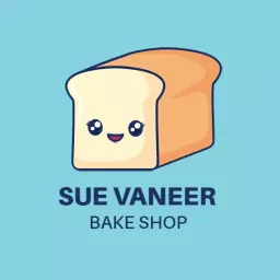 Cute Cartoon Bread Character for a Fun Bake Shop Logo Template