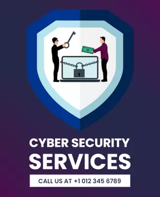 Cyber Security Services Promotional Flyer Template