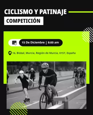 Cycling and Skating Competition Event Sports Flyer Template
