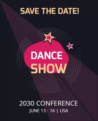Dance Conference Showcase Flyer Template