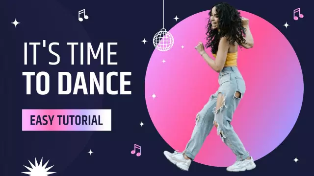 Dance Moves Easy Tutorial YouTube Thumbnail Template