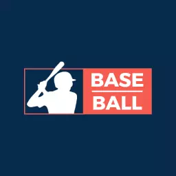 Dark Blue Background Showcasing Exciting Baseball Action Logo Template