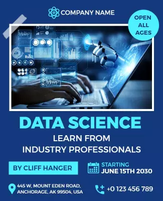 Data Science Workshop Promotional Flyer Template