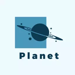 Deep Blue Planet Design Featuring Circular Elements Logo Template