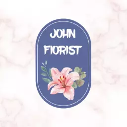 Delicate Pink Lily and Greenery for Floral Watercolor Logo Template