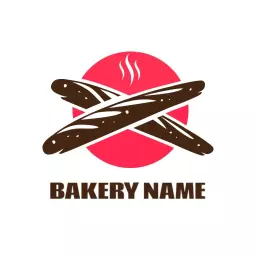 Delicious Artisan Breads with Warmth Emitting Bakery Logo Template