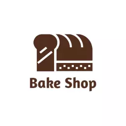 Delicious Brown Bread Representing Artisan Bakery Logo Template