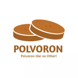 Delicious Brown Polvoron Treats for Sweet Lovers Logo Template