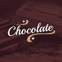Delicious Dark Chocolate with Elegant Typography Logo Template