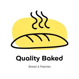 Delicious Fresh Baked Bread and Pastries Bakery Logo Template
