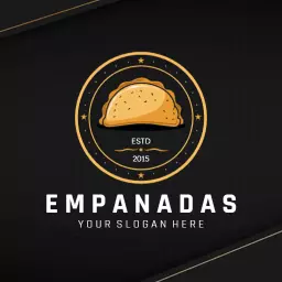 Delicious Golden Empanadas Designed for Culinary Delight Logo Template