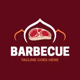 Delicious Grilled Meats and Flavorful Barbecue Cuisine Logo Template