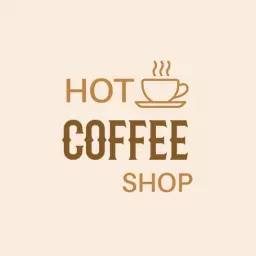 Delicious Hot Coffee Served Fresh at the Coffee Shop Logo Template