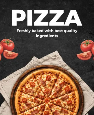 Delicious Italian Pizza Poster Template